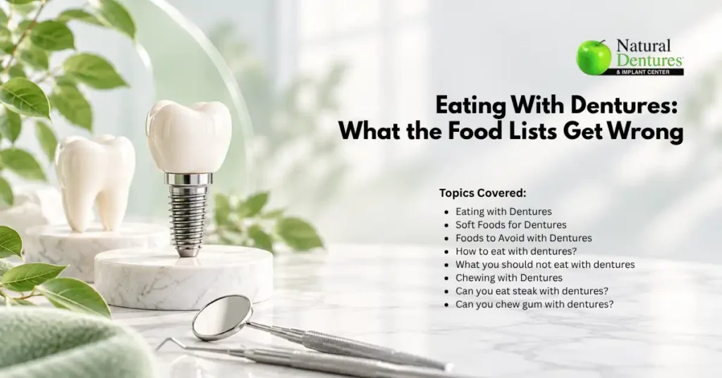 Eating With Dentures: What the Food Lists Get Wrong